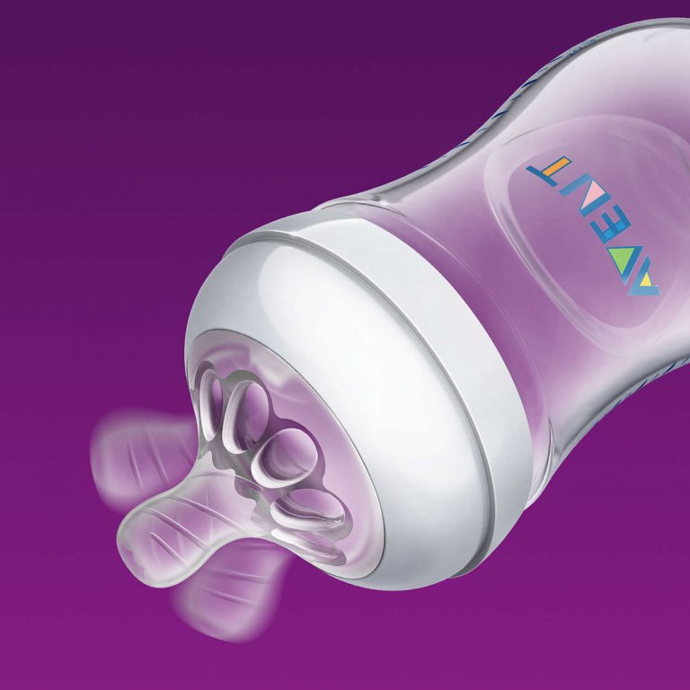 شیشه شیر نچرال ۲۶۰ میلی‌لیتر فیلیپس اونت PHILIPS AVENT سری UltraSoft - طرح ببر 3