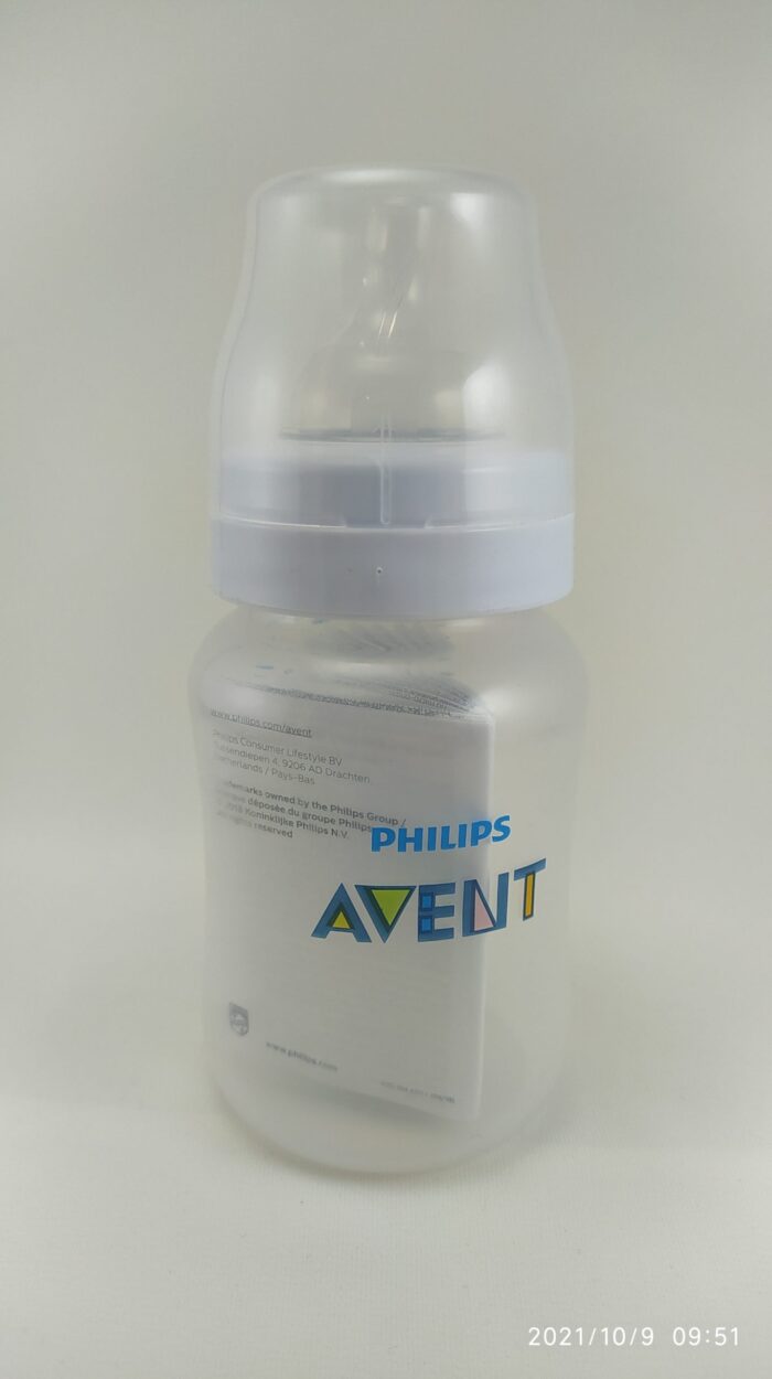 شیشه شیر کلاسیک ۲۶۰ میلی‌لیتر فیلیپس اونت PHILIPS AVENT سری AntiColic - کارتن بالک 1