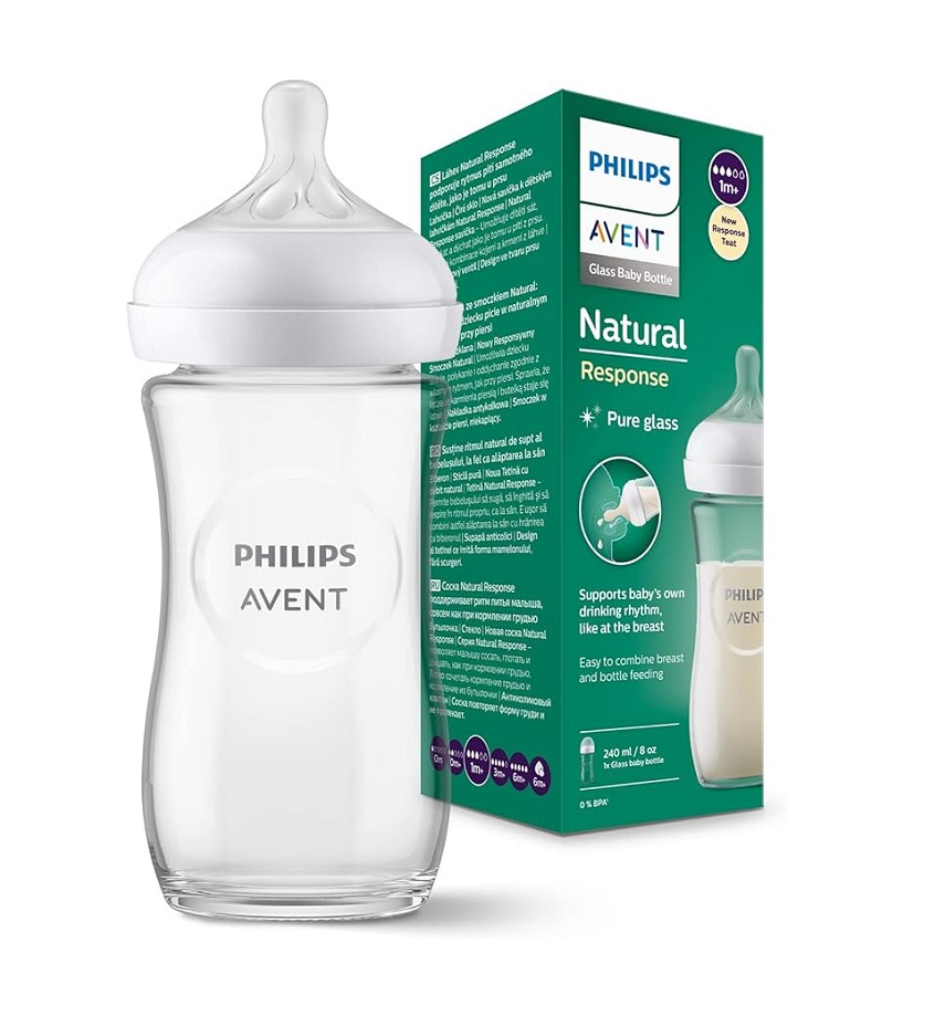 شیشه شیر نچرال پیرکس ۲۴۰ میلی لیتر فیلیپس اونت PHILIPS AVENT سری Response 1